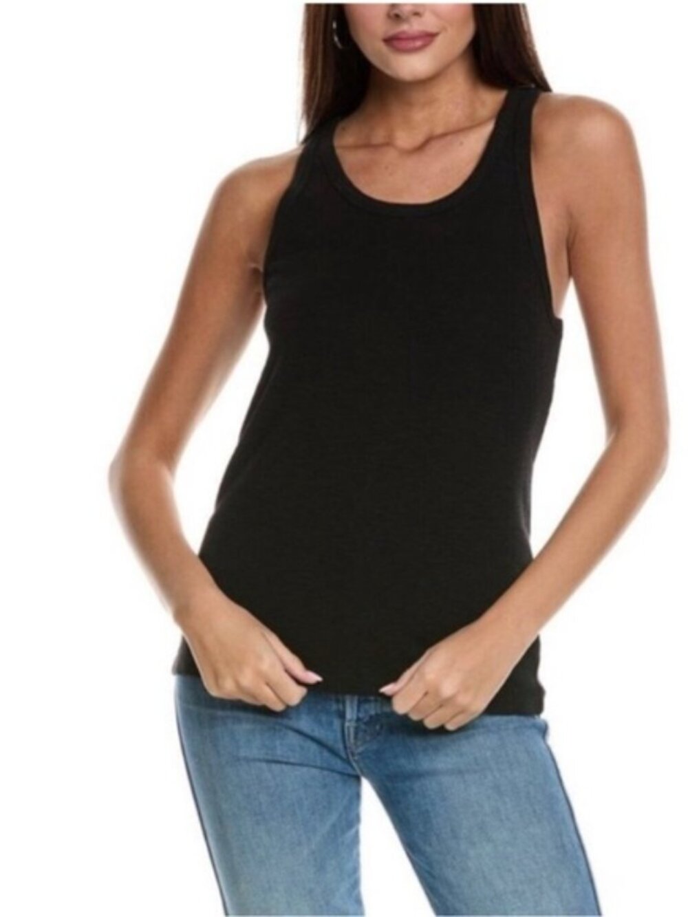 Cabi Paragon racerback tank knit black top shirt stretch sleeveless new Small